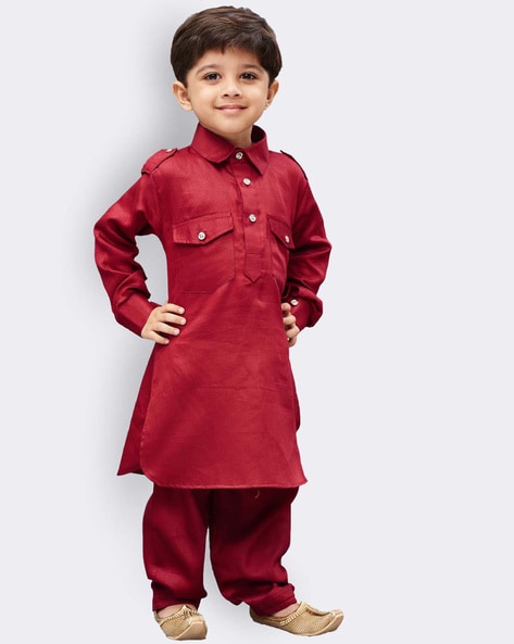 Buy Maroon Kurta Sets for Boys by Jbn Creation Online Ajio