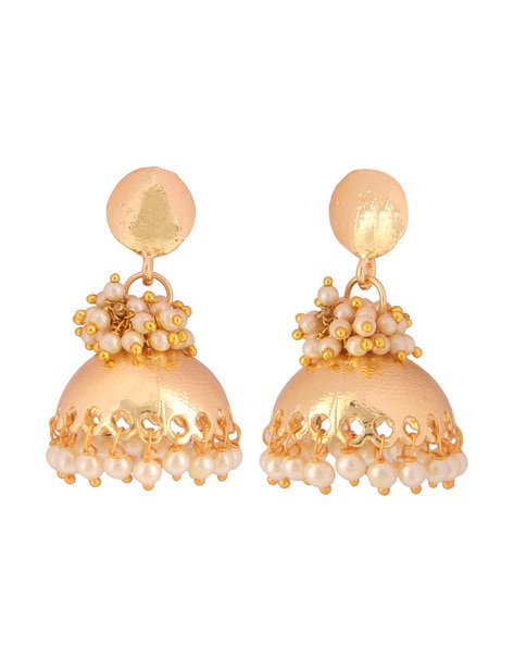 Buy Asmitta Jewellery Gold-Plated Jhumki Earring Gold Earrings (Women And  Girls) Online at Best Prices in India - JioMart.