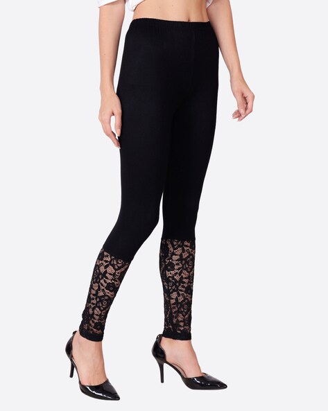 Buy Black Leggings for Women by LGC Online