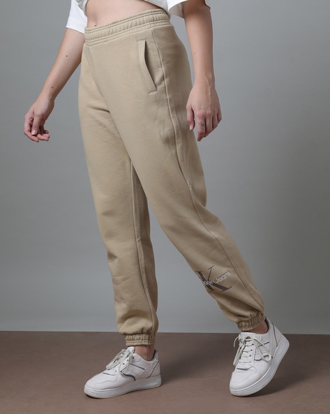 Calvin Klein Womens Size 8 Track Pants Khaki (s)