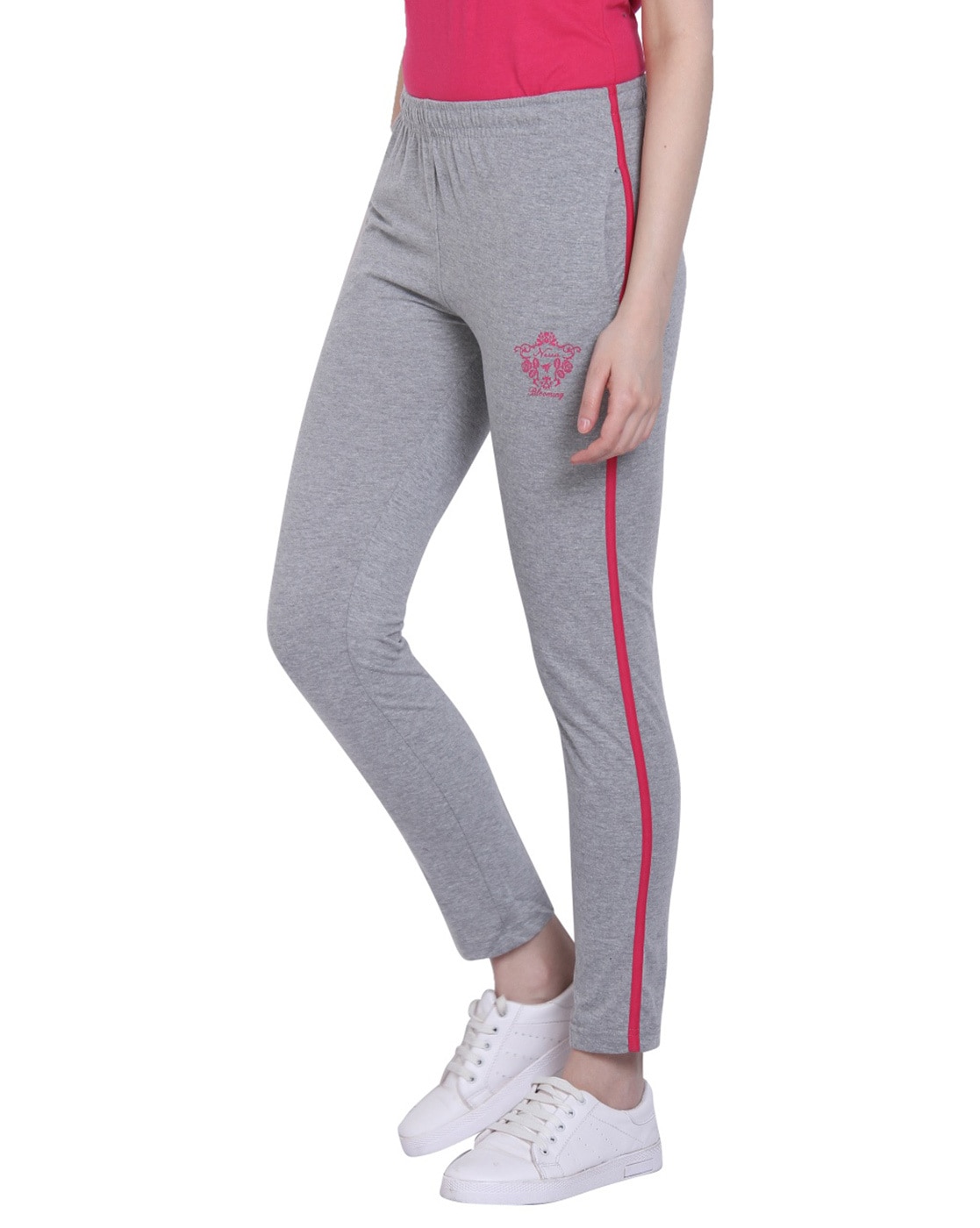 Buy LYRA Grey Melange Track Pants - Track Pants for Women 2037763 | Myntra