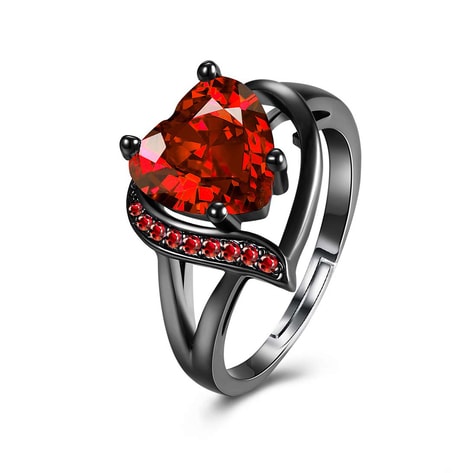 Pandora | Jewelry | Pandora Elevated Red Heart Ring | Poshmark