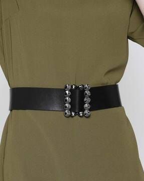 D.EXTERIOR, Dark green Women's High-waist Belt