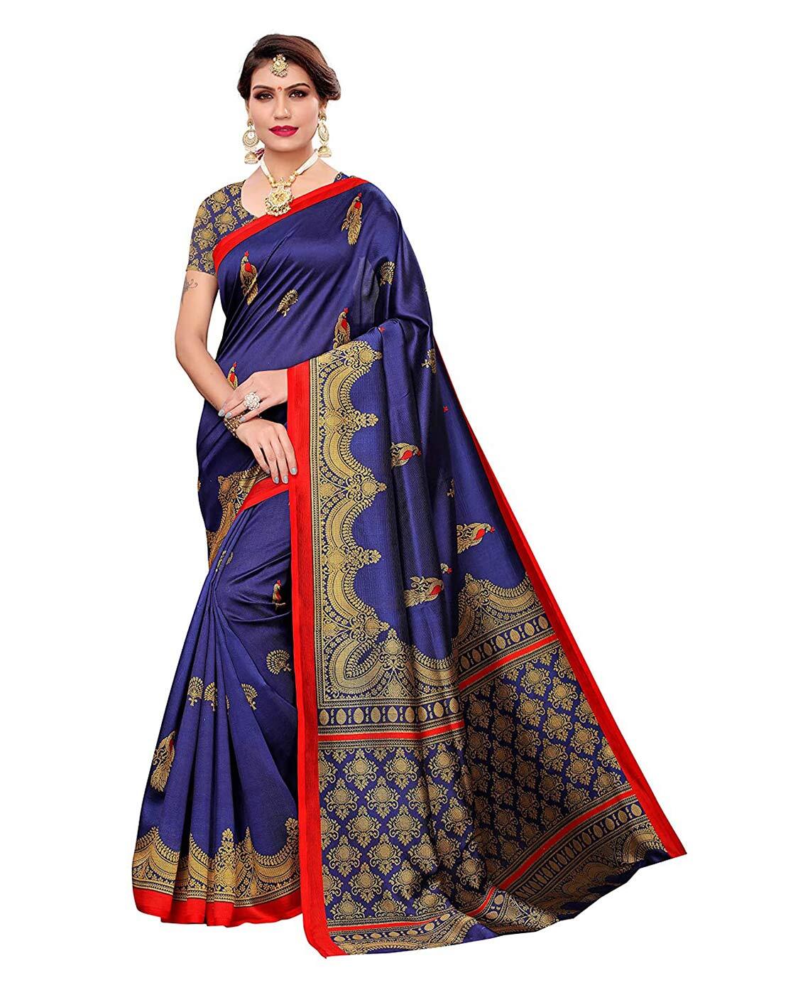 Buy Red Sarees for Women by MARABOUT Online | Ajio.com