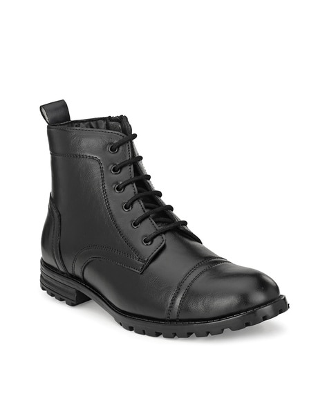 Mens black worker on sale boots