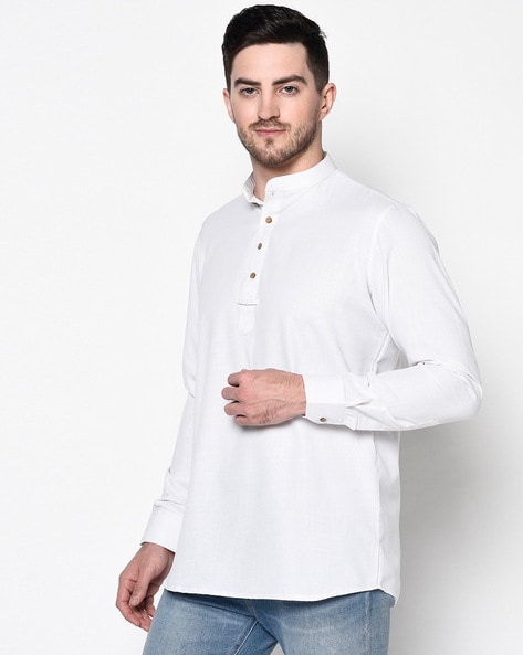 White shirt outlet kurta