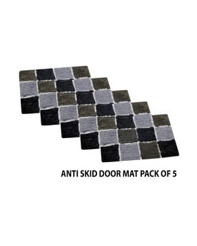 aazeem Pack of 5 Anti-Skid Cotton Door Mats 16"x 24"-picture-25