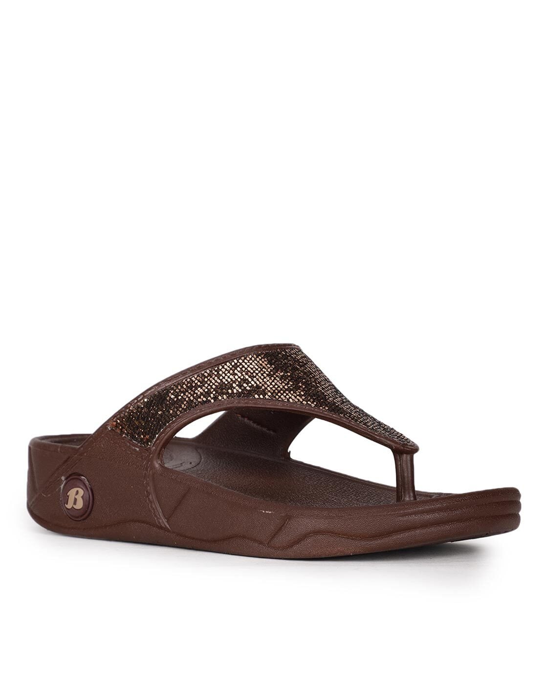 Buy Brown Flip Flop & Slippers for Women by Metro Online | Ajio.com