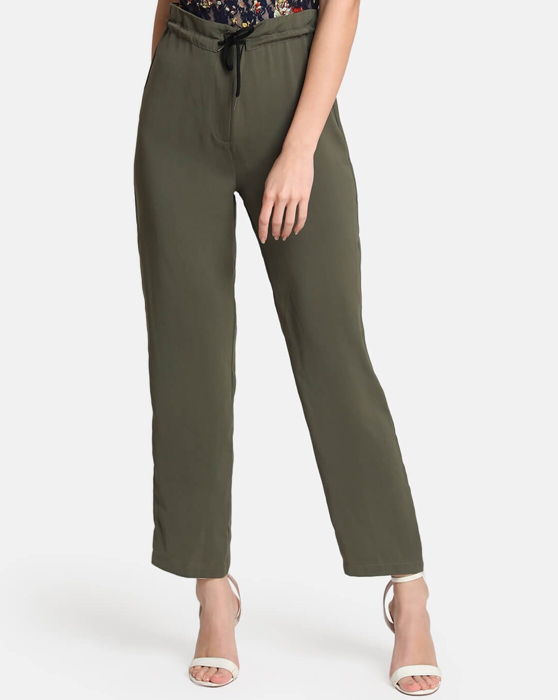 theRebelinme Trousers and Pants  Buy theRebelinme Plus Size Womens Olive  Green Solid Color Knitted Cargo Trouser Online  Nykaa Fashion