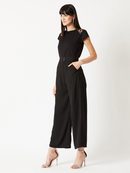 Buy Black Jumpsuits Playsuits for Women by MISS CHASE Online  Ajiocom