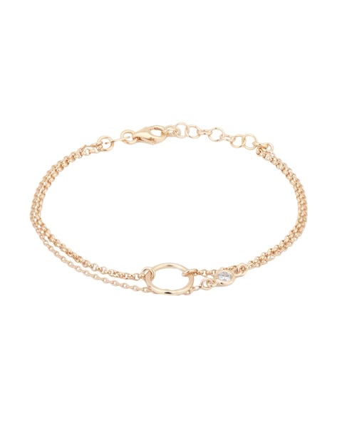 The Luna Rose Gold Dangle Bracelet – Modern Gents