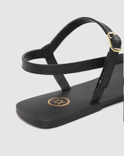 Buy Black Flat Sandals for Women by Twenty Dresses Online Ajio