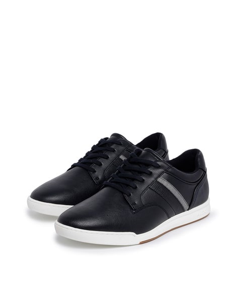 Flat Heel Sneakers with Lace Fastening