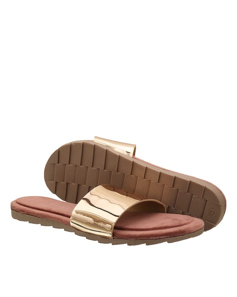 Studded Classic Flat Sandals - Black Leather | Boden US