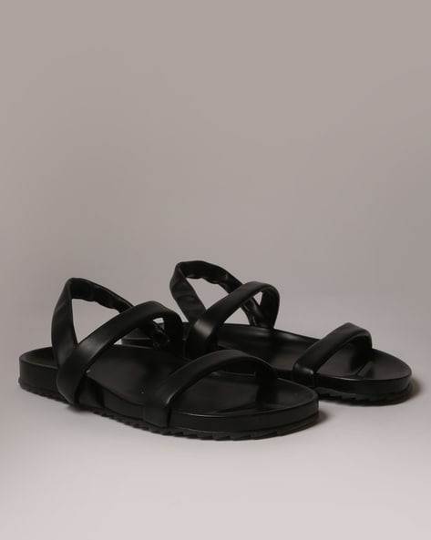 Black Strappy Heels - High Heel Sandals - Thong Upper Heels - Lulus