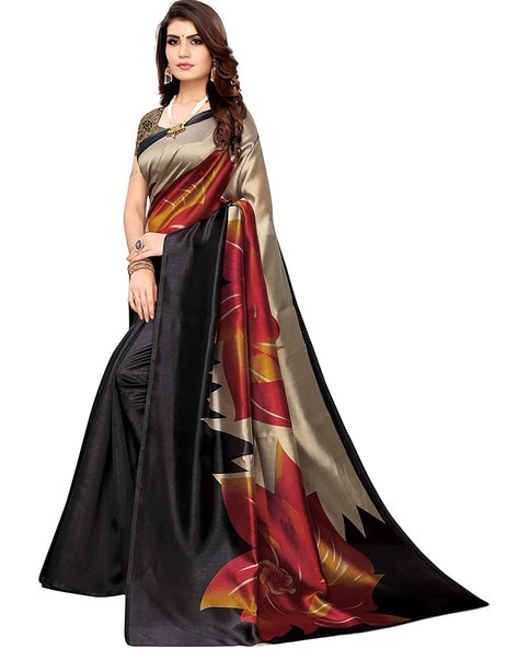 Vimla Women's Mysore Silk Silk Saree With Blouse Piece  (1454_CR_Multicolour) : Amazon.in: Fashion