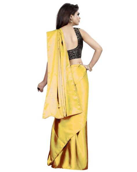 Jacquard Banarasi Ladies Black Saree, 6.3 m (with blouse piece)