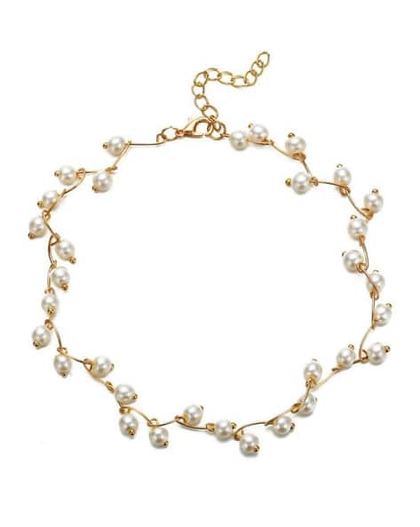 Jewels galaxy Layered Necklace with Pearls Detail