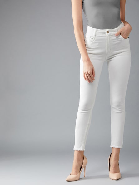 PERFECT FASHION Slim Women White Jeans - Buy PERFECT FASHION Slim Women  White Jeans Online at Best Prices in India | Flipkart.com
