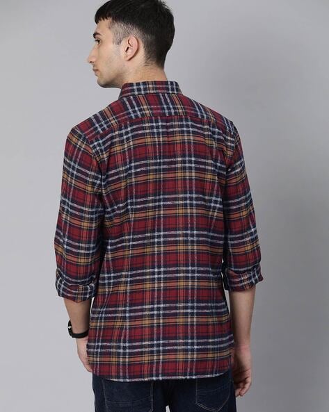 Buy Maroon Shirts for Men by THE BEAR HOUSE Online