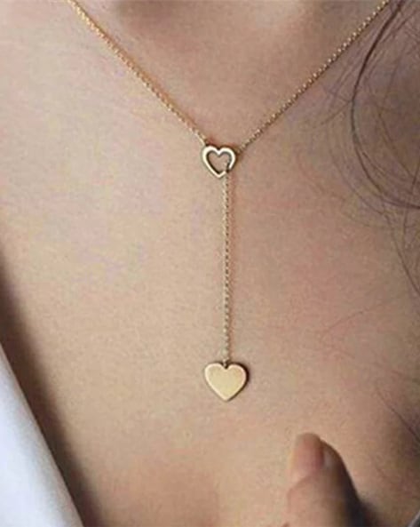 Diamond Pave Mini Heart Necklace - Rae Paz