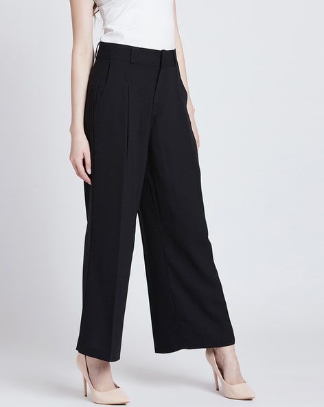 Buy Black Trousers & Pants for Women by FITHUB Online | Ajio.com-baongoctrading.com.vn