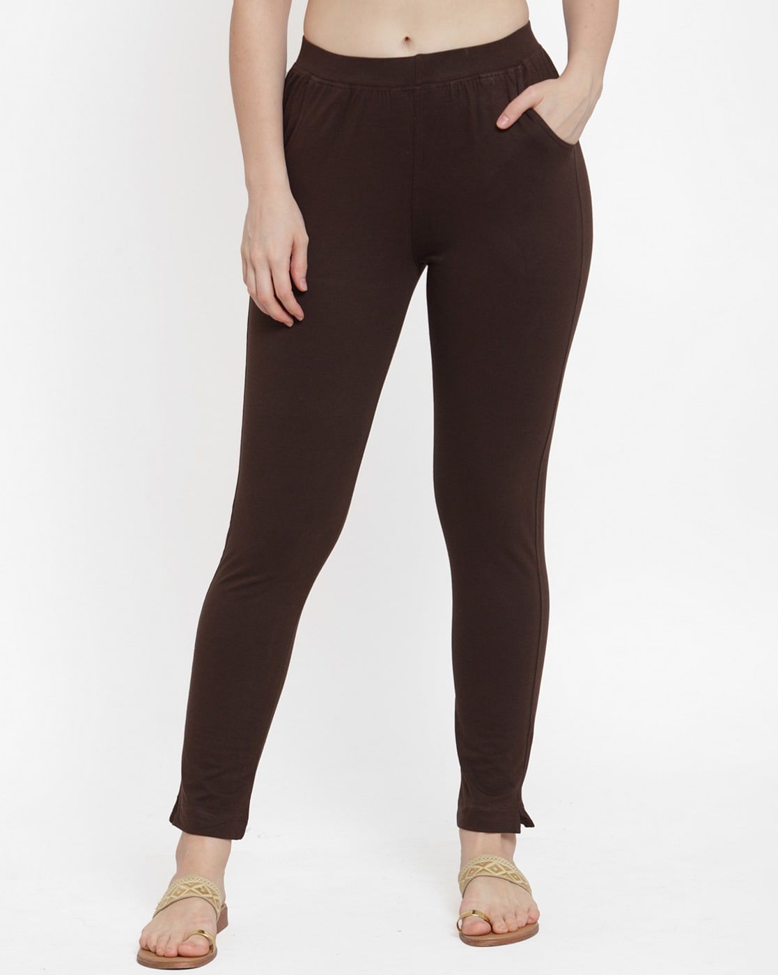 Buy online Mid Rise Solid Leggings from Capris & Leggings for Women by Dark  Black Style for ₹319 at 68% off | 2024 Limeroad.com