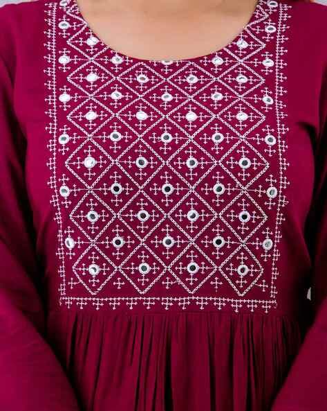 Pin by Sangeeta Sethia on Embroidery | Tassels fashion clothing, Stylish  dress book, Cotton kurti designs
