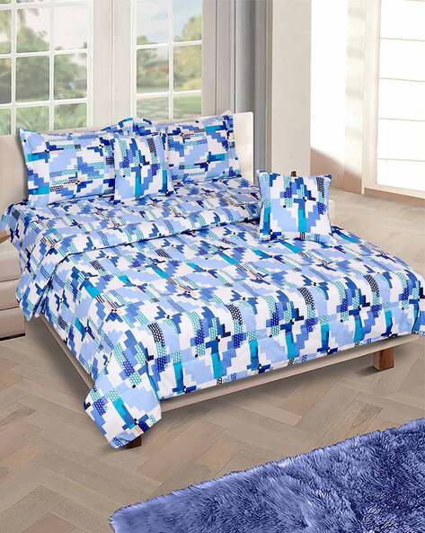 Double bedsheet with pillow and cushion cover best sale