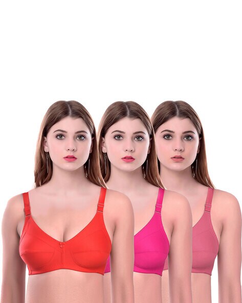 4Leezy Wireless Bras for Women - 2 Pack Padded Sports Bra Bralettes No  Underwire Seamless Workout Top Bras S-XXL at  Women's Clothing store