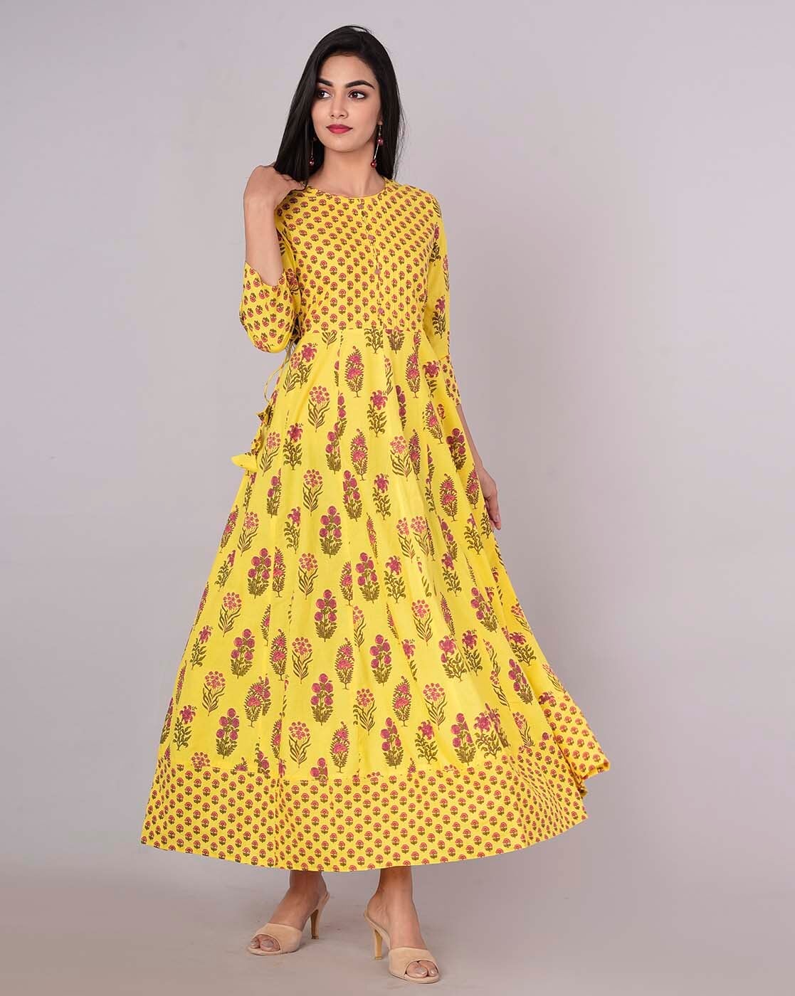 Kurti making for heavy size ladies | gown, suit, Kurti top, frock | Kurti  making for heavy size ladies Frock type gown, frock type kurti, frock  cutting and stitching, long length frock