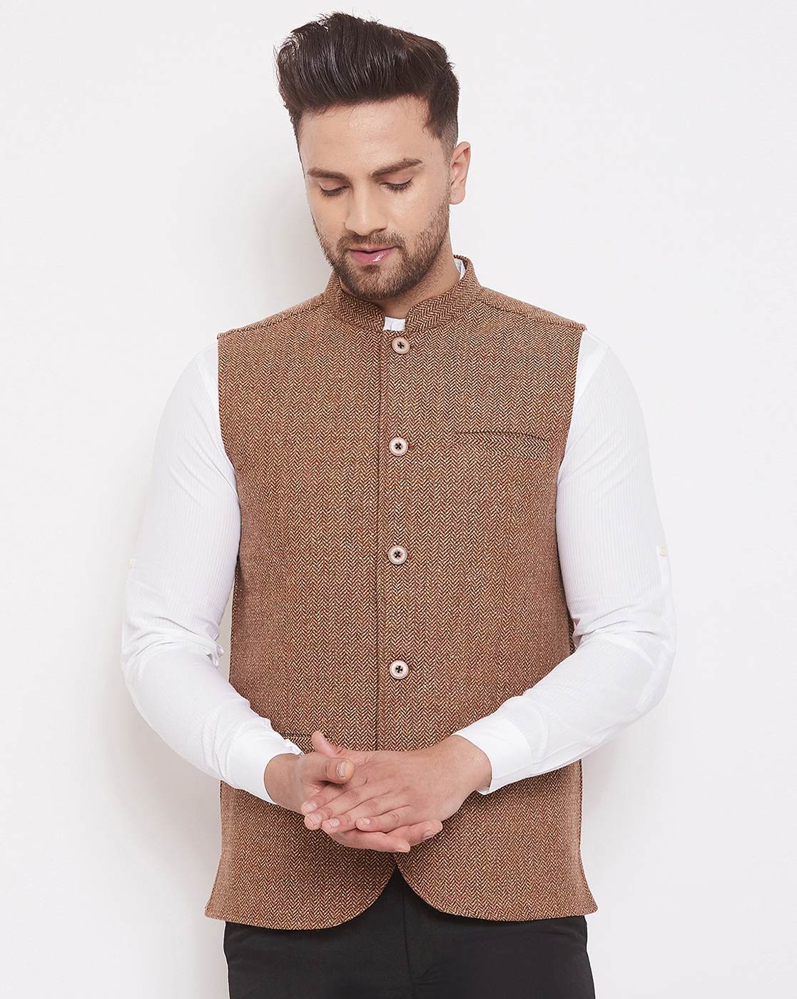 Hangup Sleeveless Floral Print Men Nehru Jacket - Buy Hangup Sleeveless  Floral Print Men Nehru Jacket Online at Best Prices in India | Flipkart.com