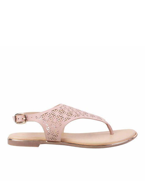 Buy Pink Flat Sandals for Women by Mochi Online