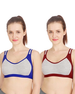 Buy Pack of 2 – Imported Sport Bras For Women at Lowest Price in