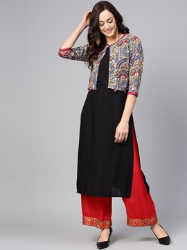 Coat model outlet kurtis in myntra