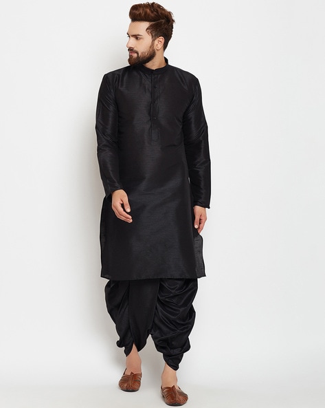 Black dhoti clearance suit