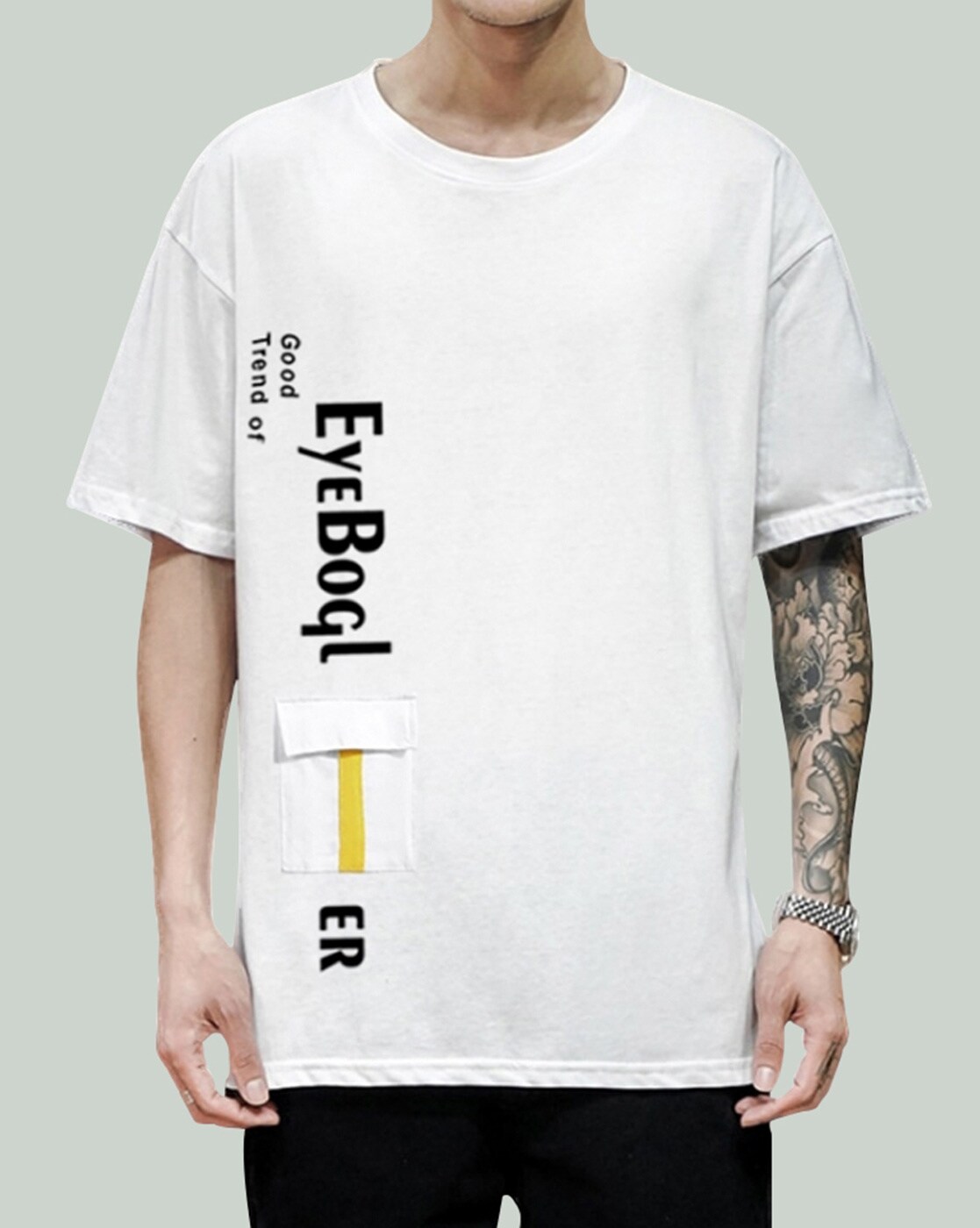 Buy White Tshirts for Men by EYEBOGLER Online