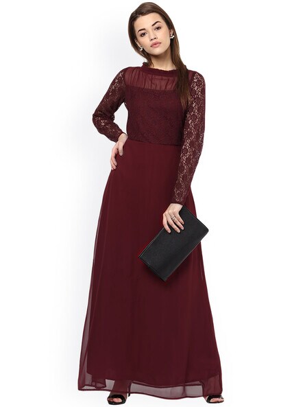 Maroon dresses near on sale me