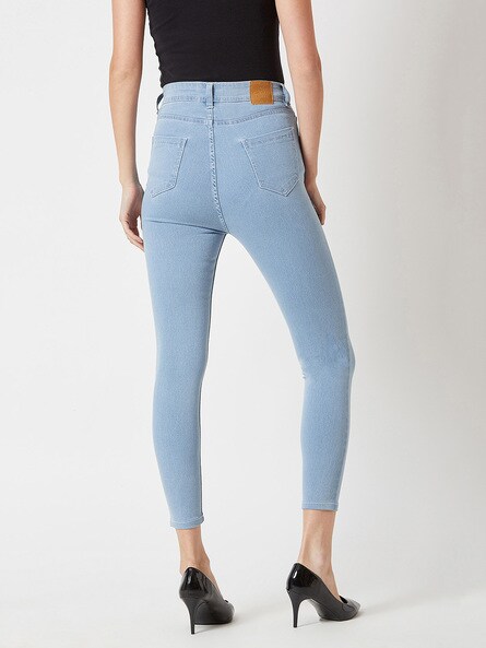 Buy Light Blue Jeans & Jeggings for Women by MISS CHASE Online