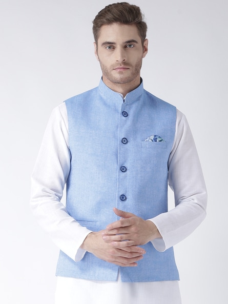 Buy Blue Blazers Waistcoats for Men by hangup Online Ajio