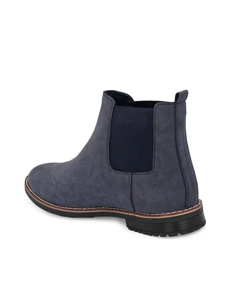 Stacked heel outlet chelsea boot