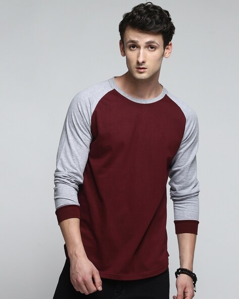 Buy Maroon Tshirts for Men by TRENDS TOWER Online