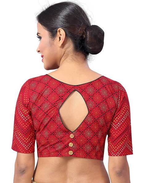 cotton red blouse