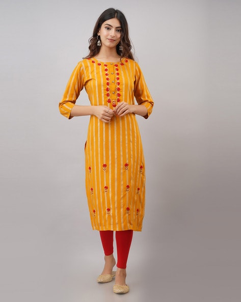 Lemon Yellow Kurtis - Buy Lemon Yellow Kurtis Online Starting at Just ₹226  | Meesho