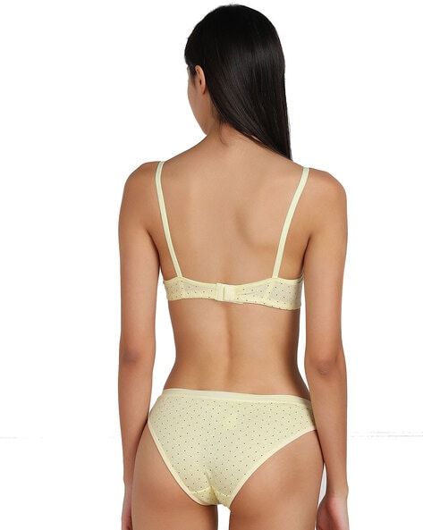 Yellow Bra Panty Sets: Buy Yellow Bra Panty Sets for Women Online at Low  Prices - Snapdeal India