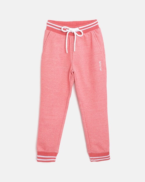 Girls Sweat Pants in Coral