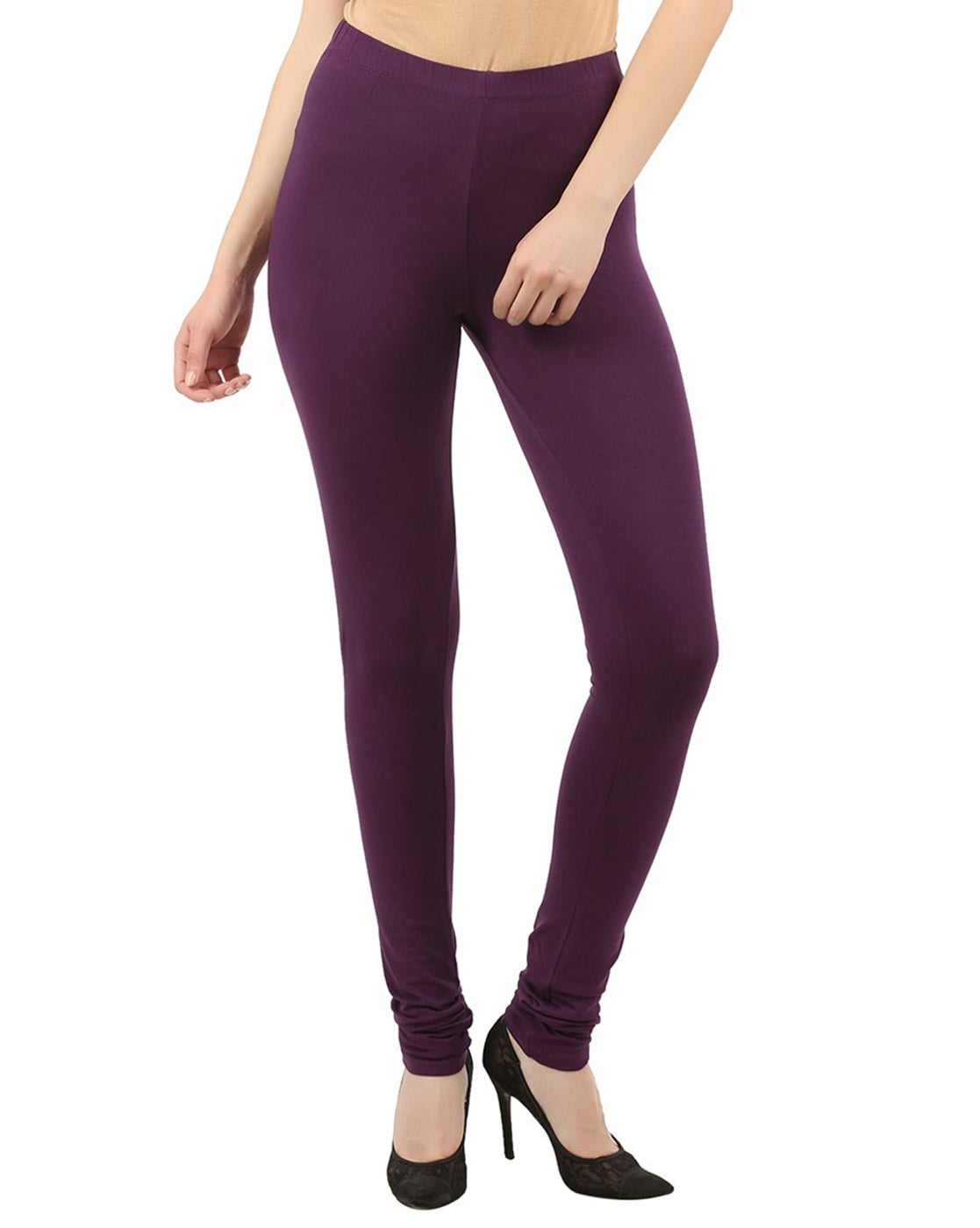 Jamie high-rise stirrup leggings in purple - The Attico | Mytheresa