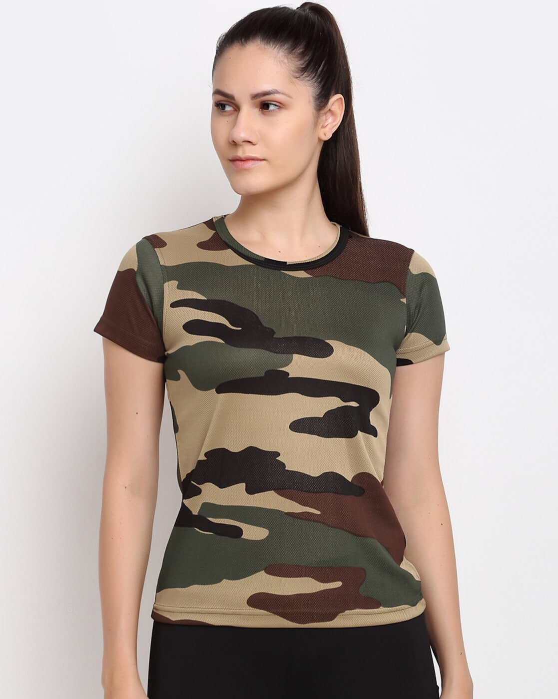 Camouflage t 2025 shirt for girls