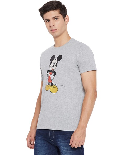 Grey mickey mouse top t shirt