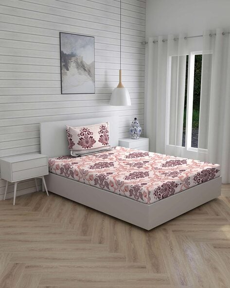 Buy Red Bedsheets for Home Kitchen by LAYERS Online Ajio